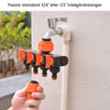 MultiWater™ - Allows you to connect 4 hoses to one connection!