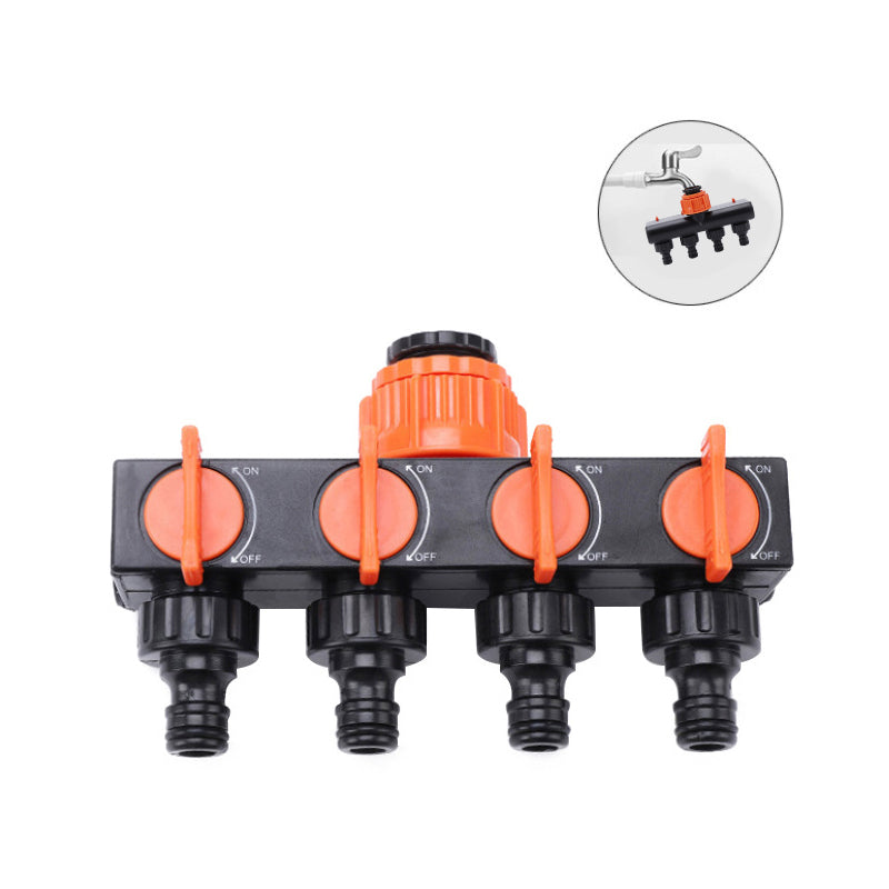 MultiWater™ - Allows you to connect 4 hoses to one connection!