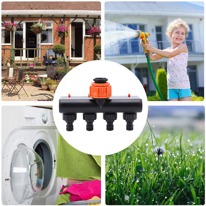 MultiWater™ - Allows you to connect 4 hoses to one connection!