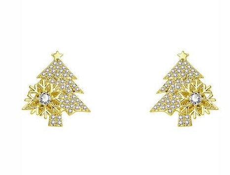 Twinkle - Twistable Christmas tree earrings