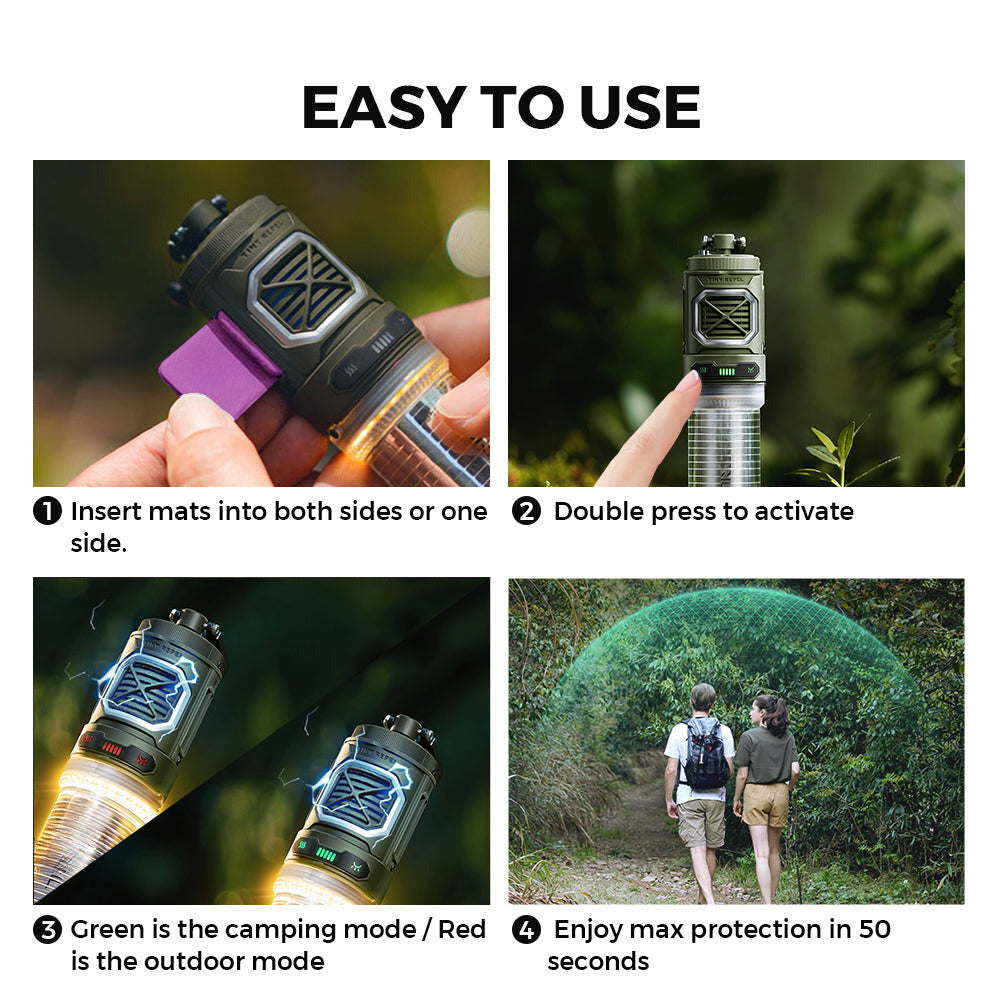 BuzzOff™ - Mosquito repellent with camping lantern [last day discount]