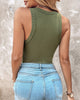 Taylor Round Neck Sleeveless Top with Built-In Bra