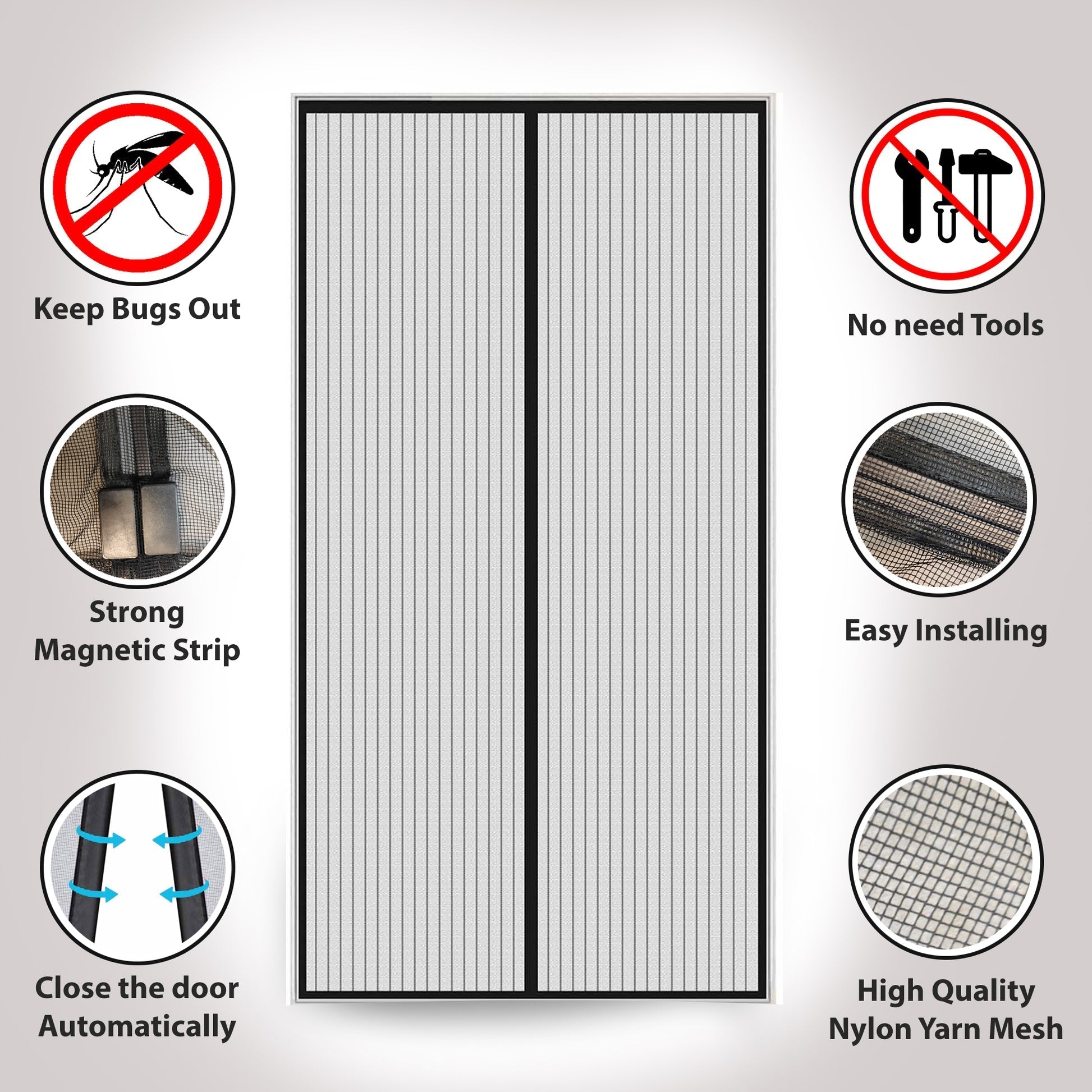 MeshGuard™ - Mesh screen door