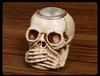 | Skullight 3pc Halloween Skull Candle Holder Set