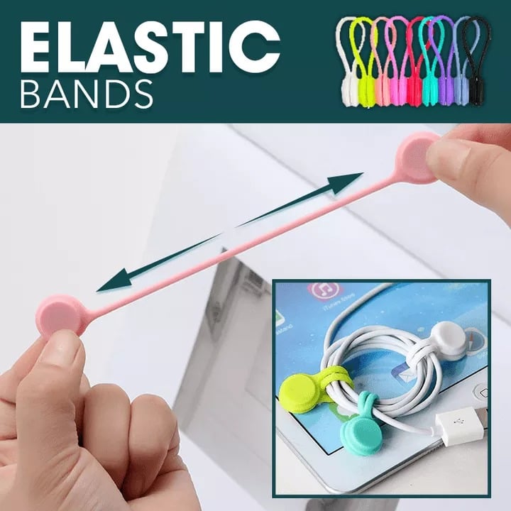 15+15 Free | Schnappy™ - Snapgrip Snap-On Magnetic Cable Ties | Set of 30 pcs.