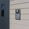 GlowHome™ - Personalized modern solar door plaque
