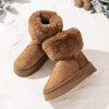 Pluschie - Plush snow ankle boots for ladies