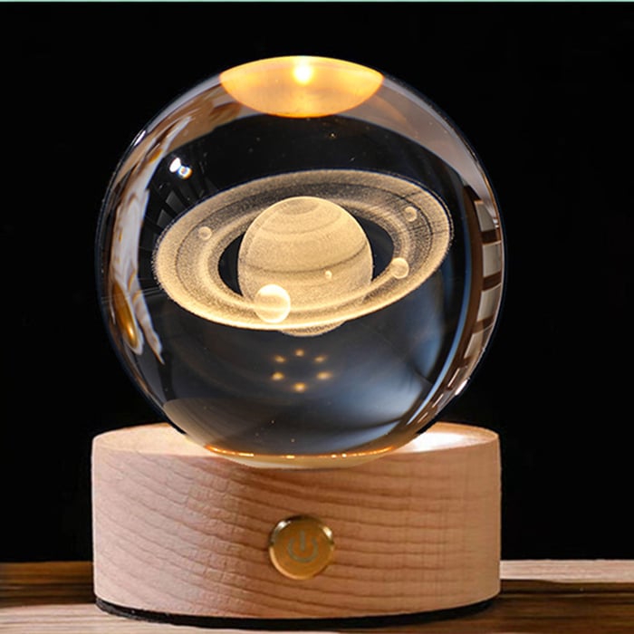 Luminous™ - 3D glowing crystal globe - a night light like no other!