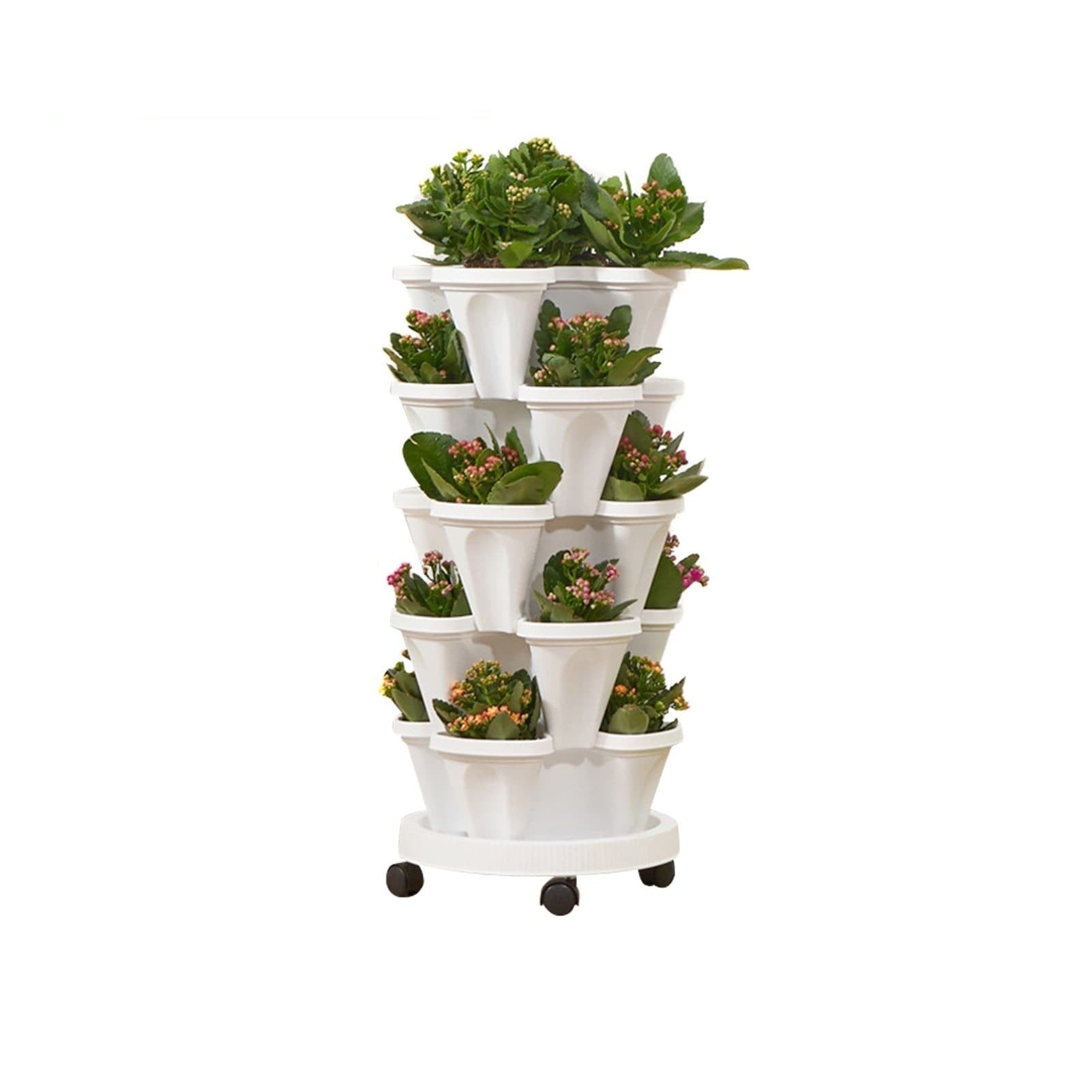 PlantSupport™ - The ultimate space-saving, vertically stackable flower tower