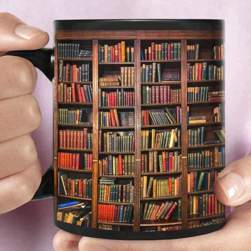 ArtisticSip™ - 3D Bookshelf Mug