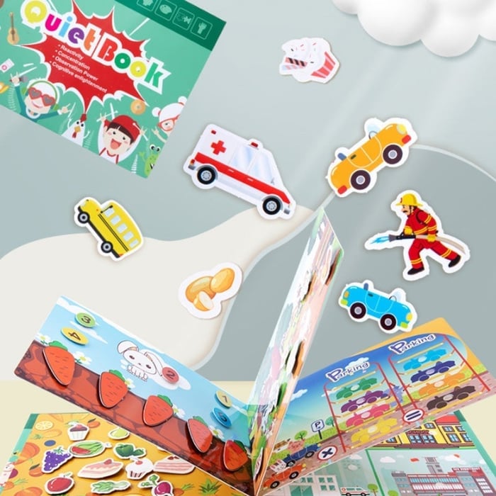QuietBook™ - Montessori activity book - The perfect way to keep your little ones busy!