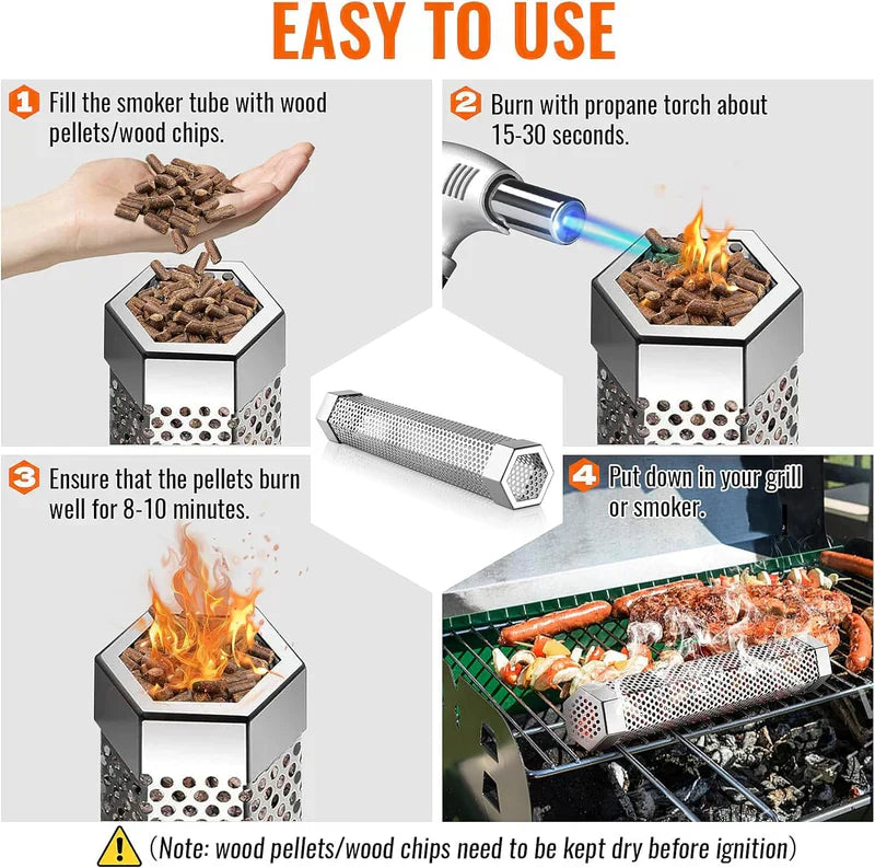 SmokeMaster™ - Stainless steel pellet grill box