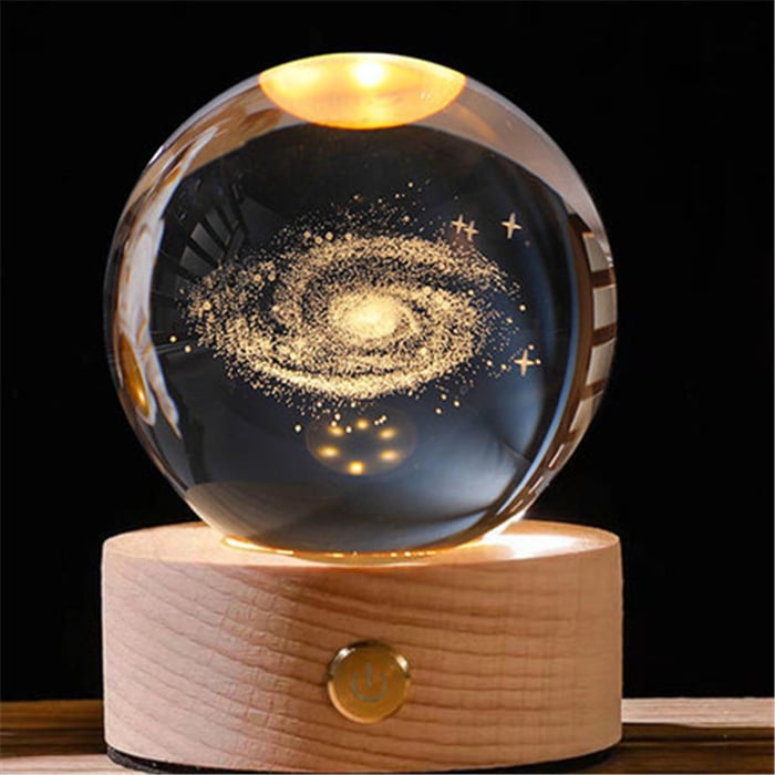 Luminous™ - 3D glowing crystal globe - a night light like no other!