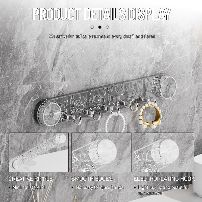 HookHold | Space-saving suction cup hooks with adjustable folding design