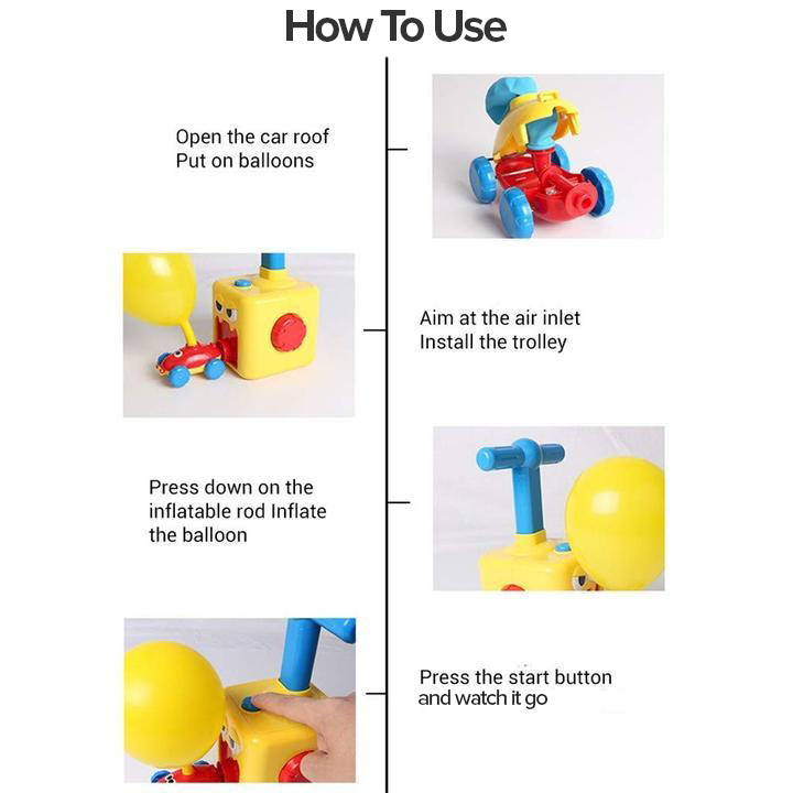 Balloon car kids science toy【Last day discount】