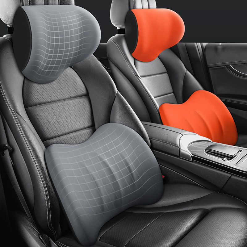 ErgoAutoSitz™ - Ergonomic Car Seat Headrest & Lumbar Cushion