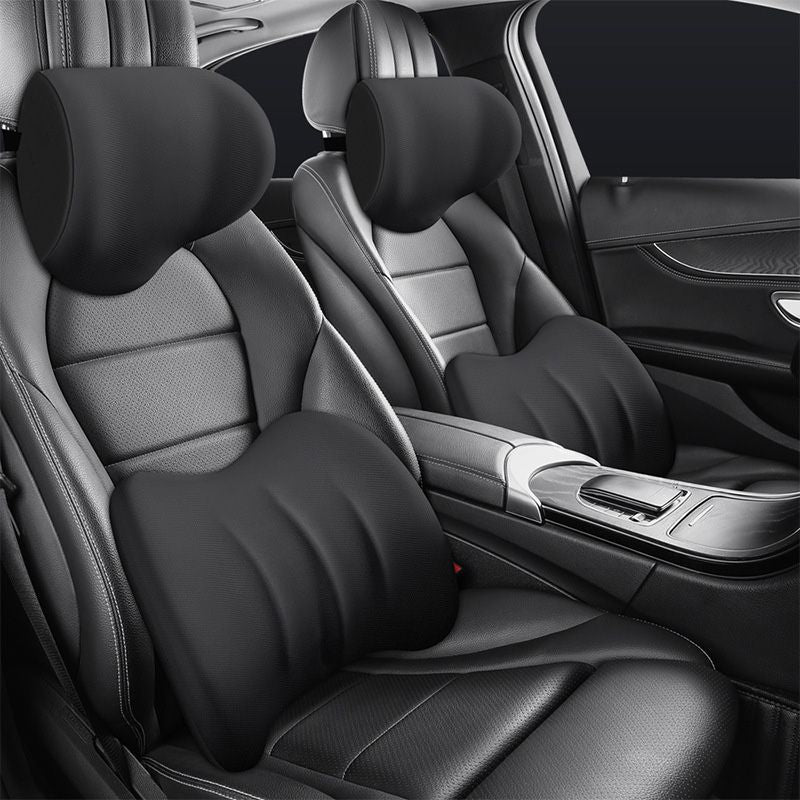 ErgoAutoSitz™ - Ergonomic Car Seat Headrest & Lumbar Cushion
