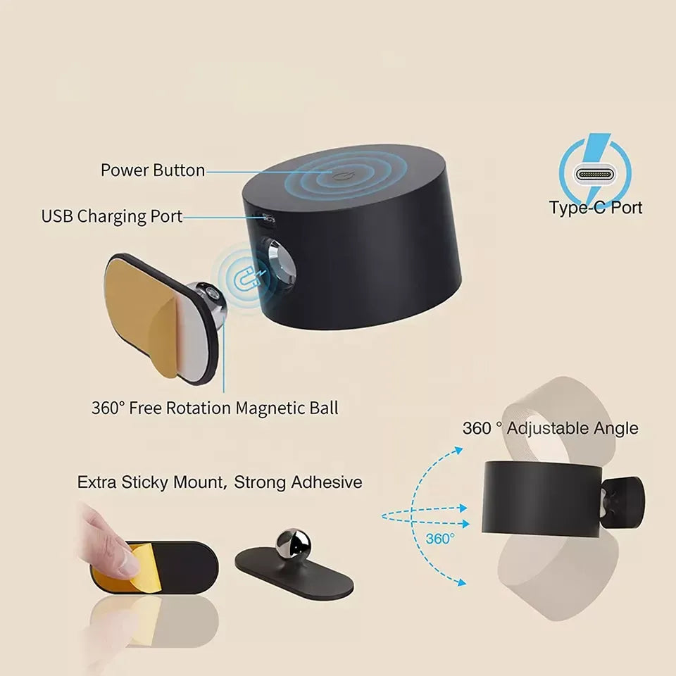 1+1 FREE | WallBeam | Wireless rechargeable wall light