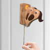 | Peckabell Handcrafted Wooden Woodpecker Doorbell