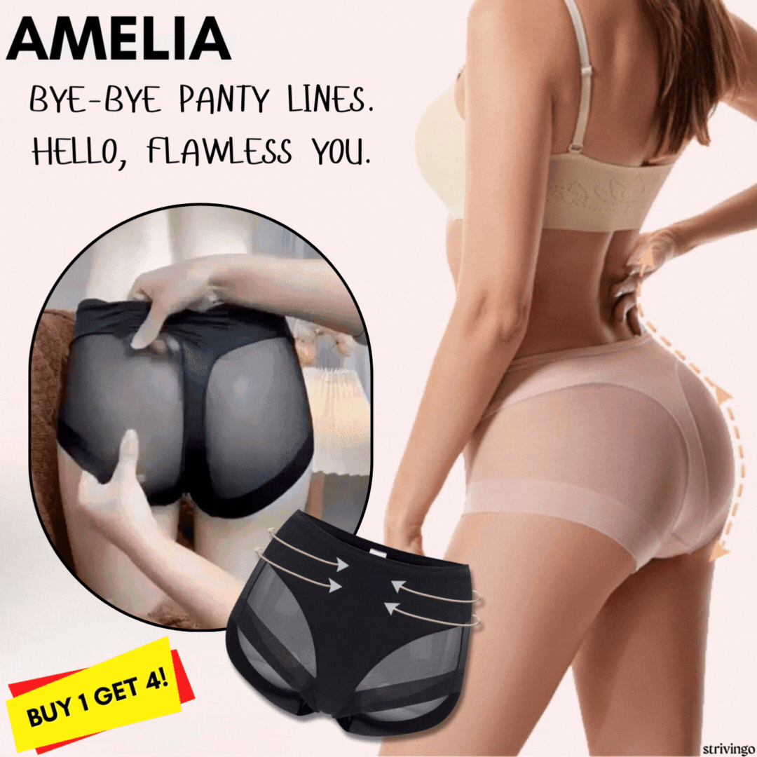 Amelia Seamless Ice Silk High Waist Bodycon Briefs (4-Pack)