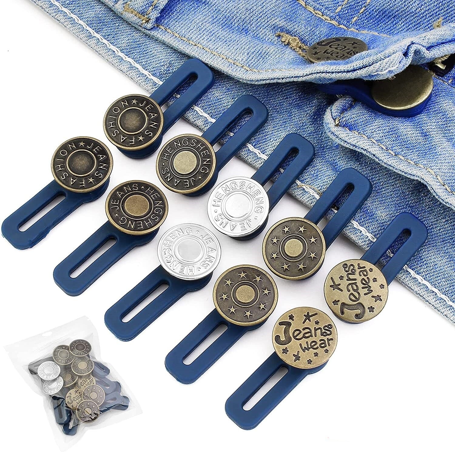 5+5 FREE | Jeans Buttons™ - Give tight pants a second chance!