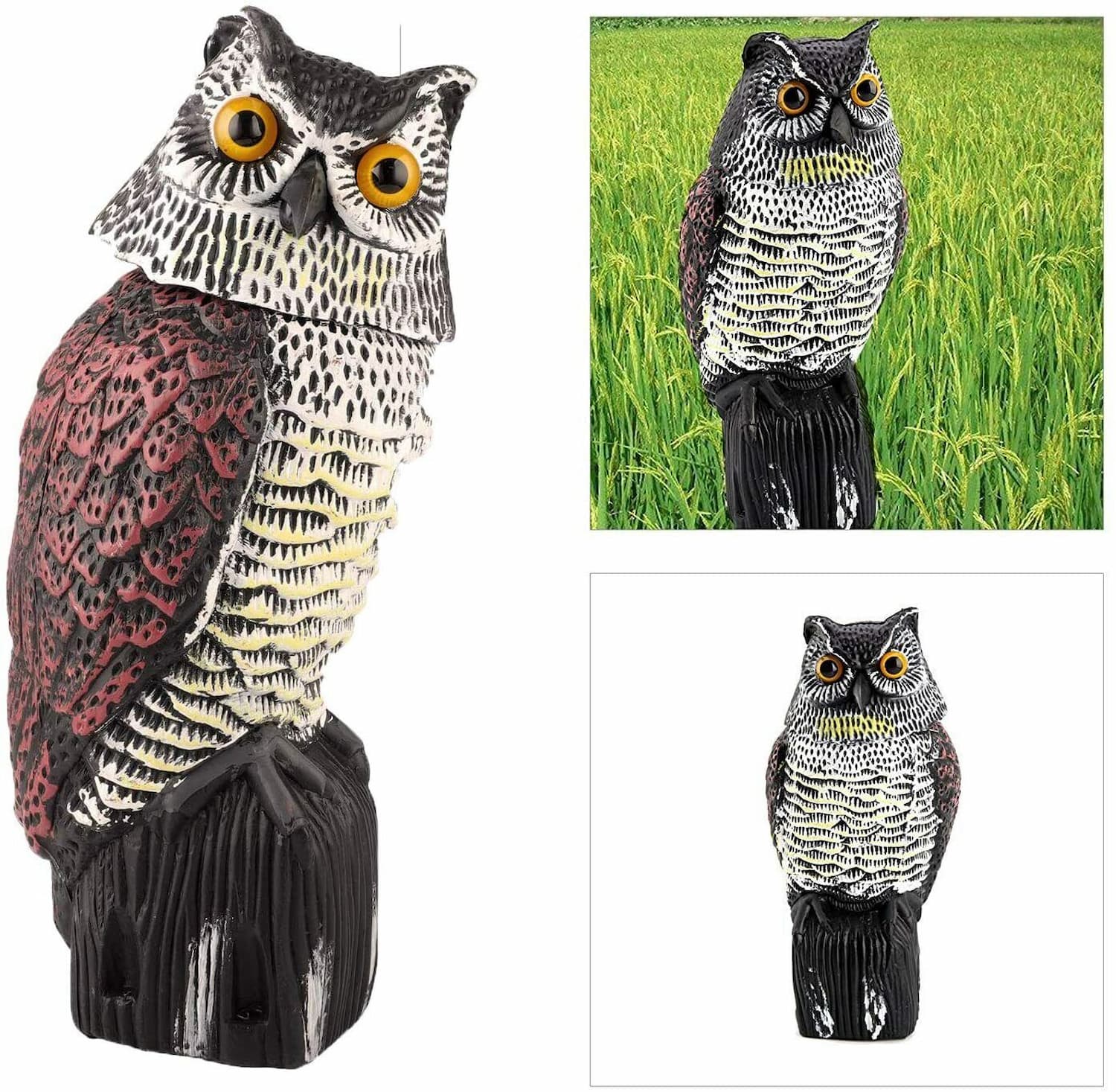ScareOwl™ - Owl lure with rotating head - The owl with rotating head keeps watch!