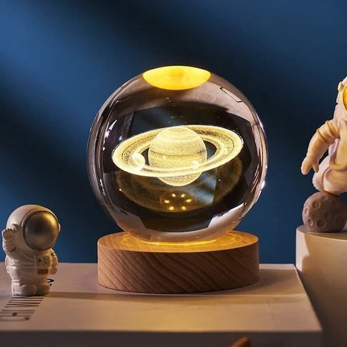 Luminous™ - 3D glowing crystal globe - a night light like no other!