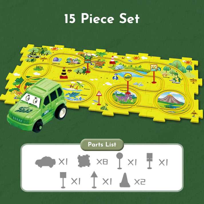 PuzzleRacer™ - Children's track set for cars