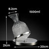 Whirlwine | 360° rotating crystal wine decanter