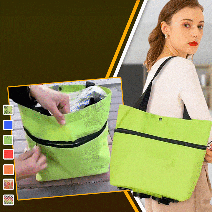 ShoppingCart™ - 2 in 1 foldable shopping trolley carrier bag