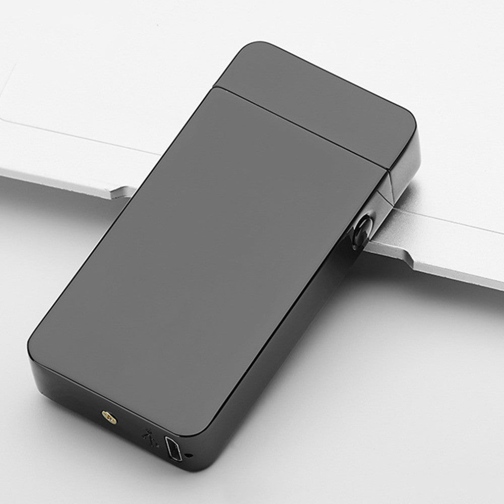 USB Electric Dual Arc Flameless Rechargeable Windproof Lighter.