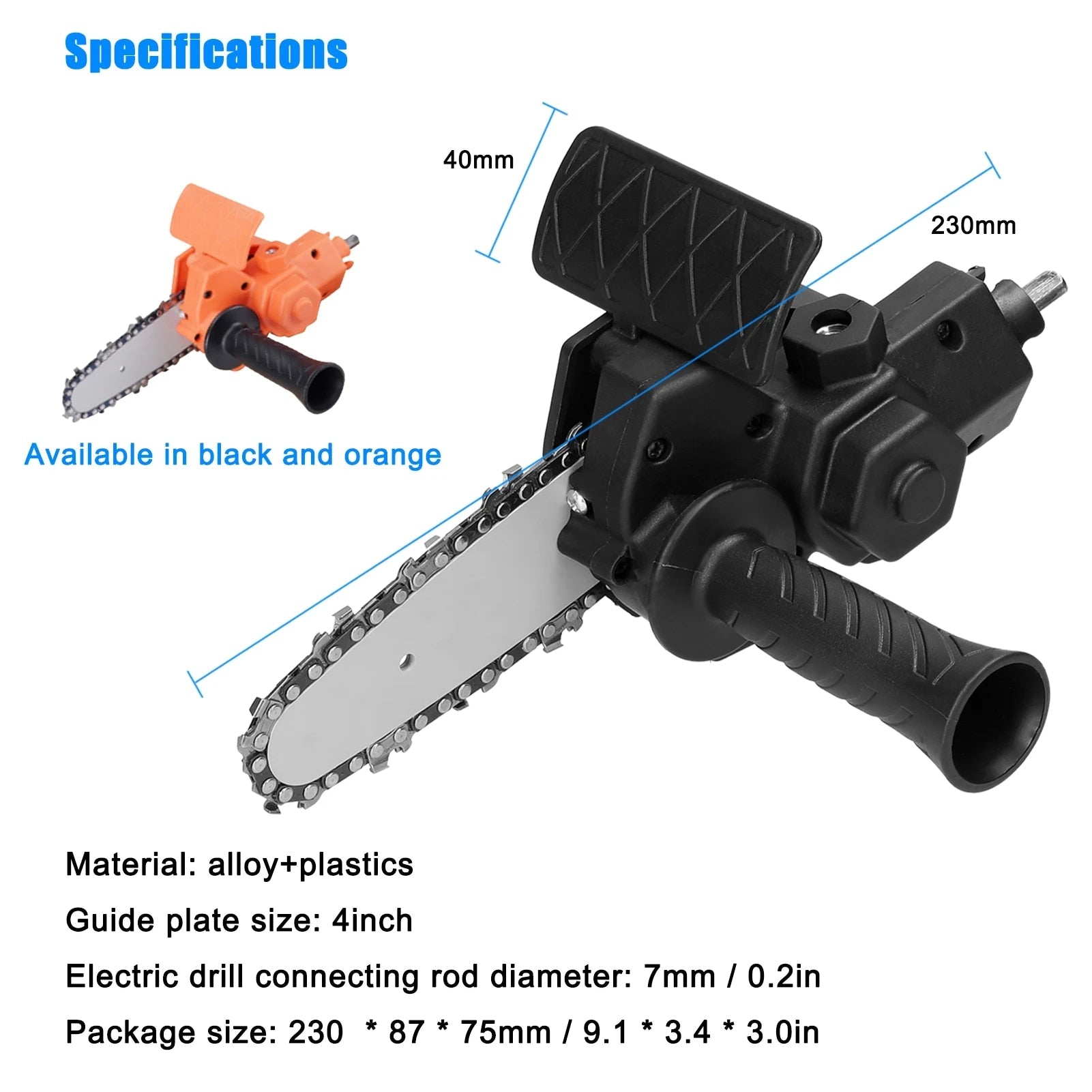 SwiftDrill - Chainsaw Drill Attachment