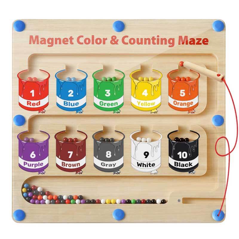 Kletshuts™ MagneticMaze - Color and Number Maze Toy