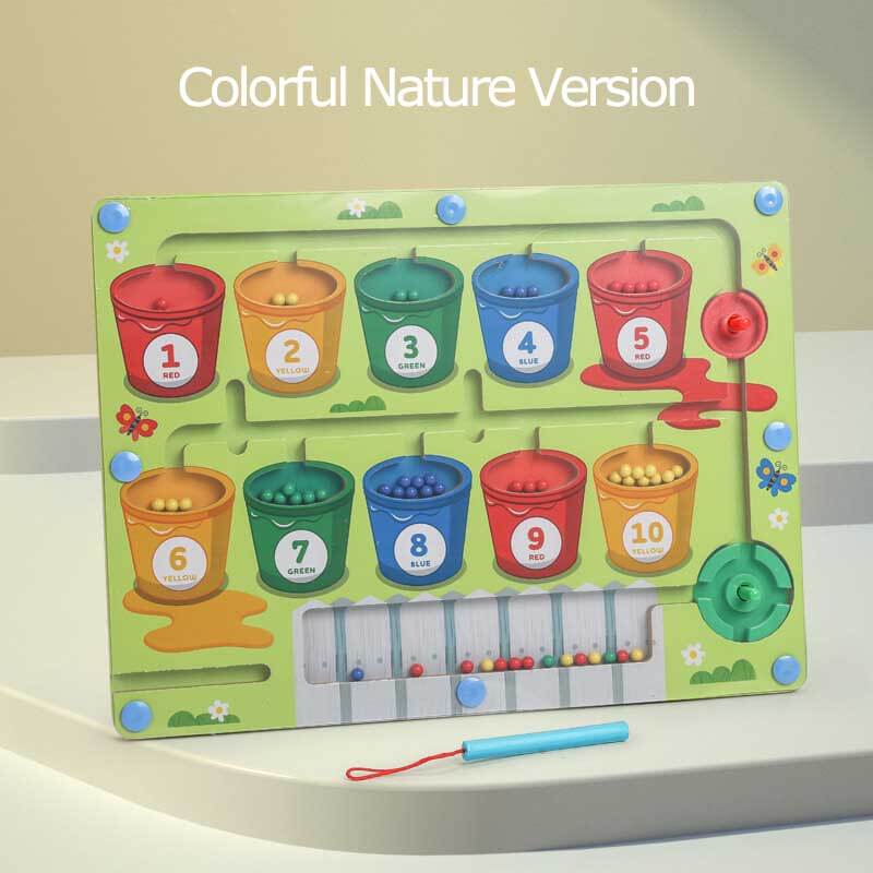 Kletshuts™ MagneticMaze - Color and Number Maze Toy