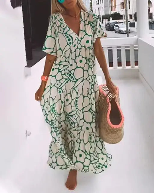 ESTHER™ - RELAXED FLOWERED SUMMER DRESS