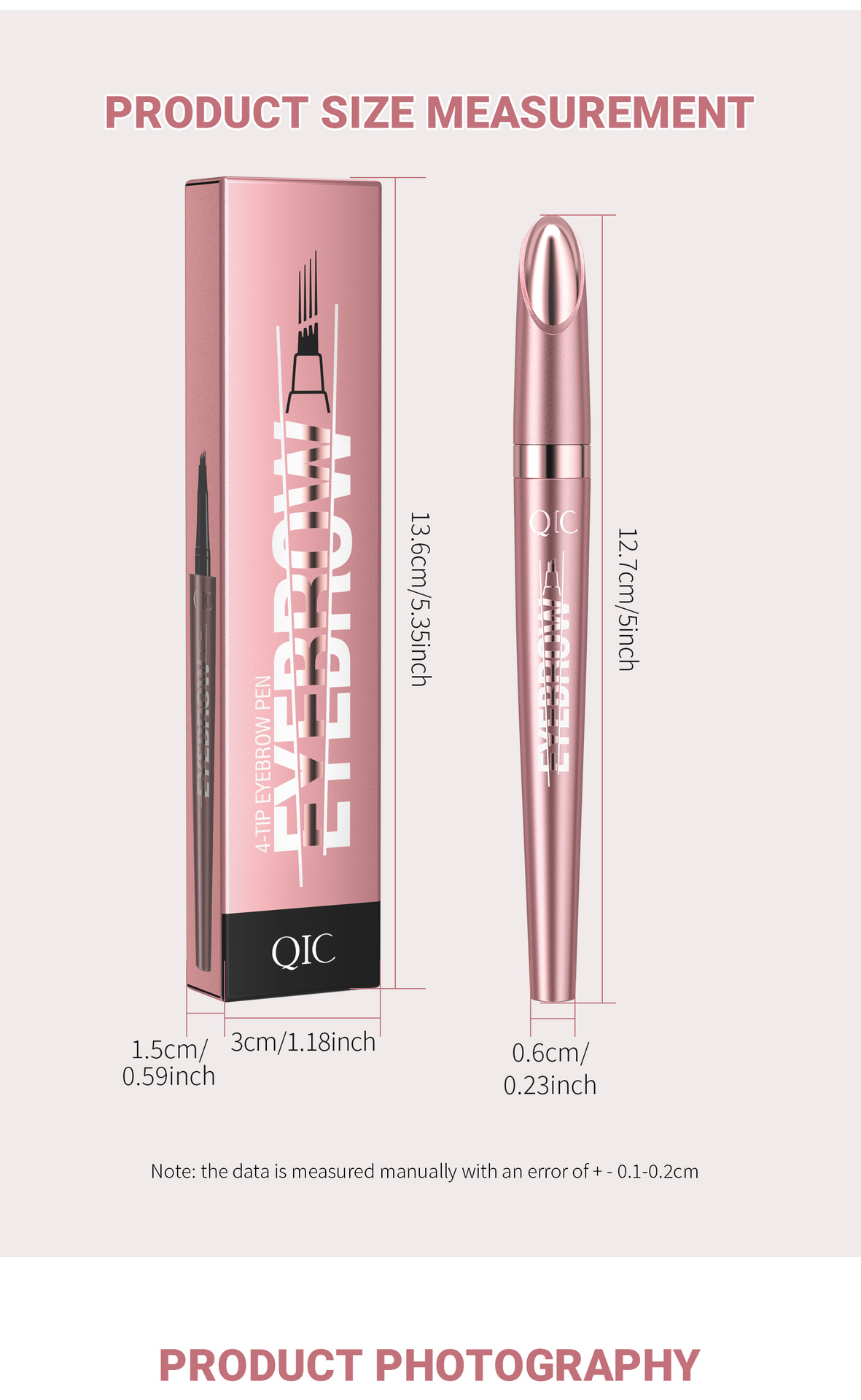 QIC Waterproof Precision Brow Sculptor