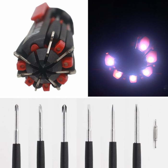 | Workdrive™ 8 Screwdrivers in 1 Tool with Worklight