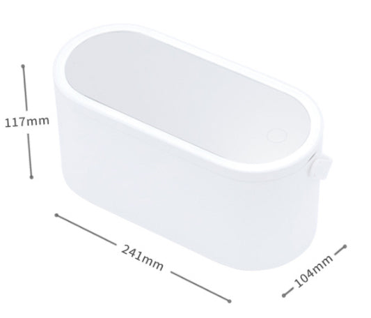 Portable Makeup Box with LED Lighted Mirror