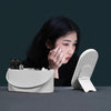 Portable Makeup Box with LED Lighted Mirror