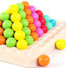 | Beadle Wooden Bead Board Game – Connect Four Style Strategy Game