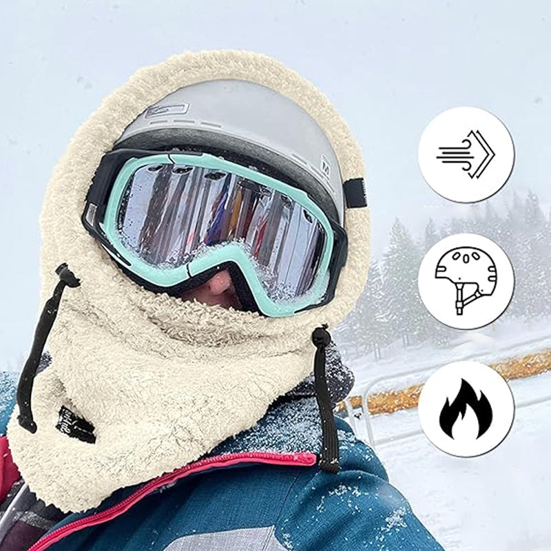 SkiMask™ - Ski mask with sherpa hood