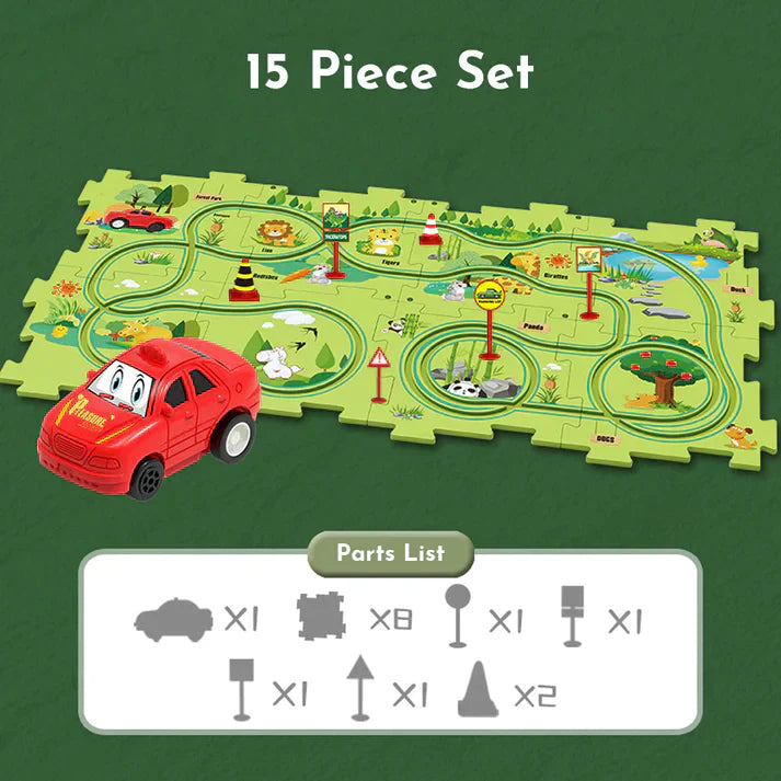 PuzzleRacer™ - Children's track set for cars