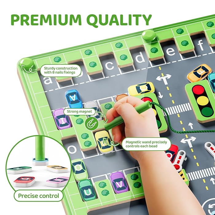MontiPuzzle™ - Stimulate your child's brain with playful letters and colors!