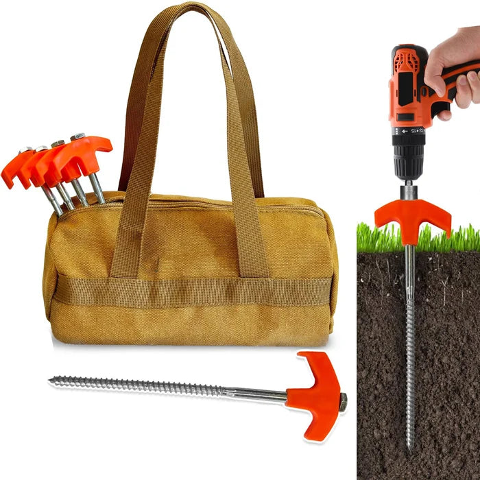 CampPro™ - Heavy-duty, drillable tent pegs for effortless pitching