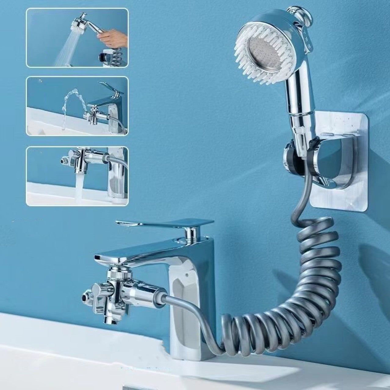 AquaFlex™ Faucet Extender Or Shower Head With Massage Head