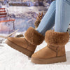 Pluschie - Plush snow ankle boots for ladies