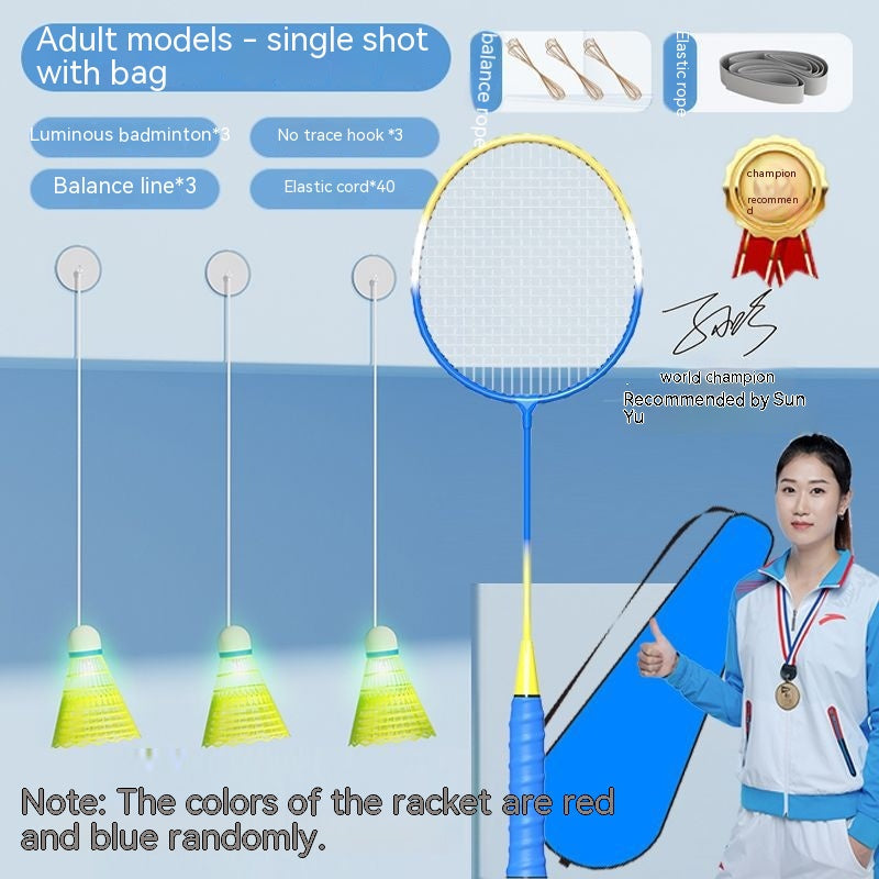 Solo Badminton™ - Strength Training Fitness Sparring Rebound Badminton Trainer [last day discount]