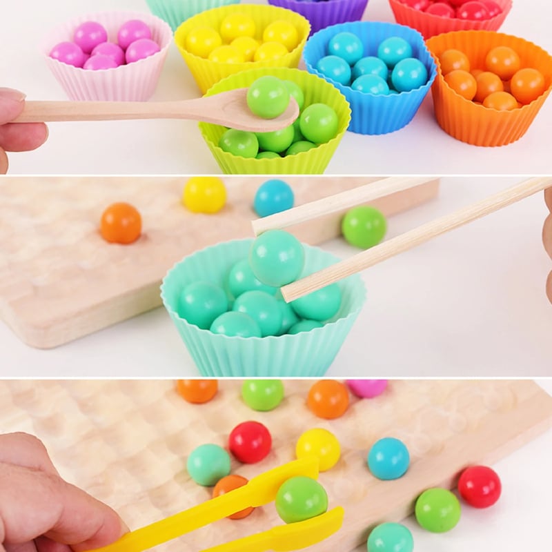 | Beadle Wooden Bead Board Game – Connect Four Style Strategy Game