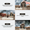 Comfrost™ Snowy Log Cabin Incense Burner | Incl. 2 Incense Cones