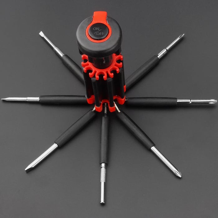 | Workdrive™ 8 Screwdrivers in 1 Tool with Worklight